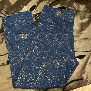 Zyia Navy Stay Gold LNT leggings